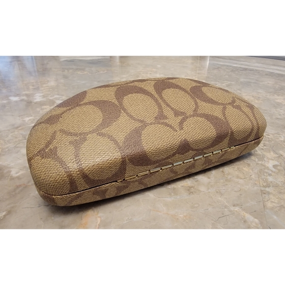 Authentic Coach Hard Eye Glasses Case With Matching Cleaning Cloth - Picture 3 of 5